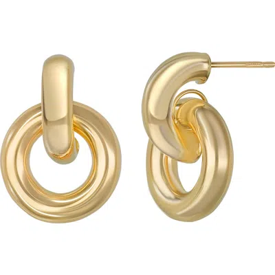 Bony Levy 14k Gold Chunky Drop Hoop Earrings In 14k Yellow Gold
