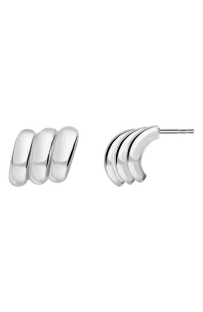Bony Levy 14k Gold Chunky Stud Earrings In Gray