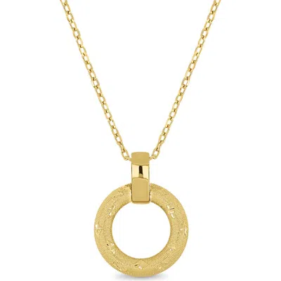 Bony Levy 14k Gold Circle Pendant Necklace In 14ky