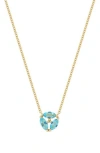 Bony Levy 14k Gold Cluster Pendant Necklace In 14k Yellow Gold Topaz