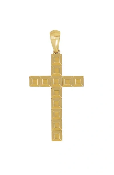 Bony Levy 14k Gold Cross Enhancer In 14k Yellow Gold