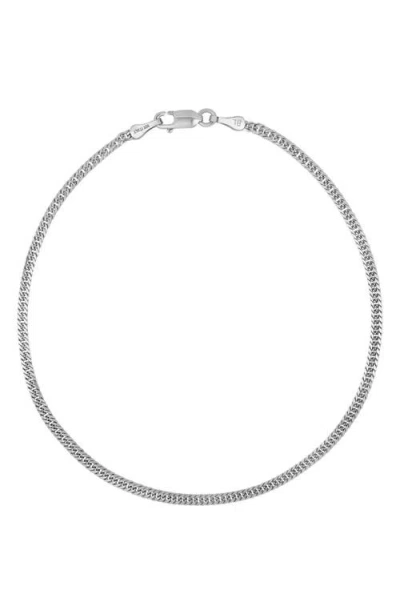 Bony Levy 14k Gold Curb Chain Bracelet In Silver
