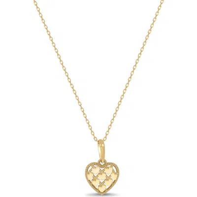 Bony Levy 14k Gold Cutout Heart Pendant Necklace