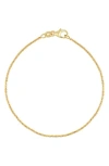 Bony Levy 14k Gold Dainty Beaded Chain Bracelet In Gold