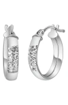 Bony Levy 14k Gold Diamond Cut Hoop Earrings In 14k White Gold