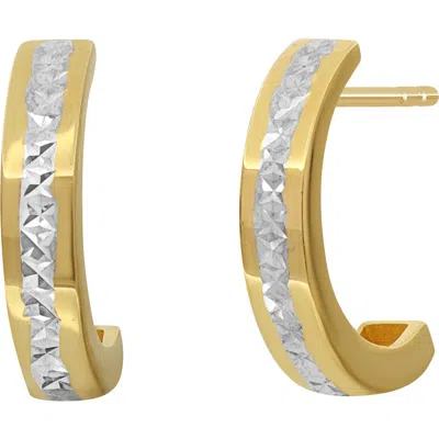 Bony Levy 14k Gold Diamond-cut Hoop Earrings