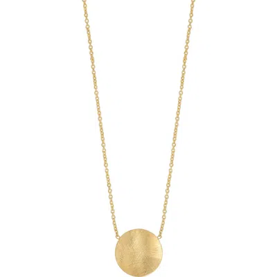 Bony Levy 14k Gold Disc Pendant Necklace In 14k Yellow Gold