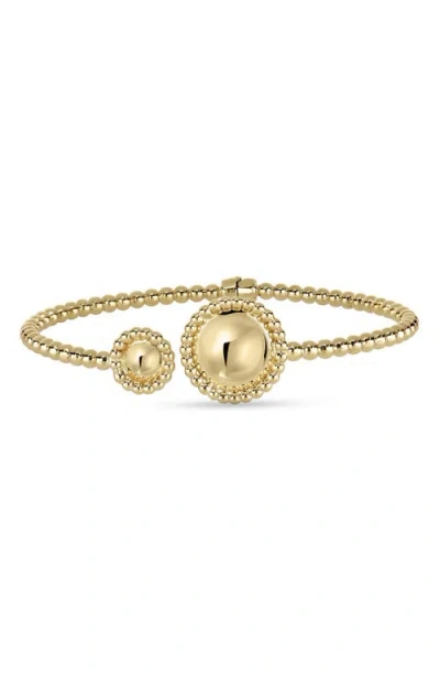 Bony Levy 14k Gold Double Disc Cuff Bracelet In Neutral