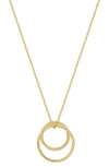 Bony Levy 14k Gold Double Open Pendant Necklace