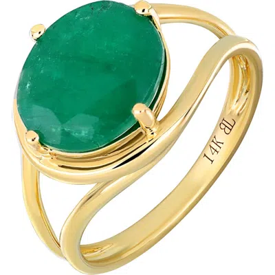 Bony Levy 14k Gold El Mar Emerald Statement Ring