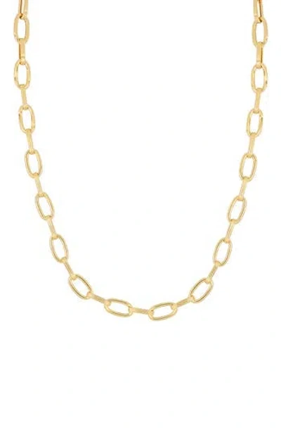 Bony Levy 14k Gold Elongated Rolo Chain Necklace