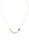 Bony Levy 14k Gold Enamel Heart Charm Necklace In Gold