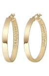 Bony Levy 14k Gold Faceted Inside Out Hoop Earrings In 14k Yellow Gold