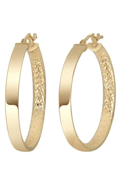 Bony Levy 14k Gold Faceted Inside Out Hoop Earrings In 14k Yellow Gold