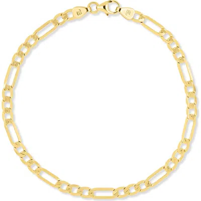 Bony Levy 14k Gold Figaro Chain Bracelet In White