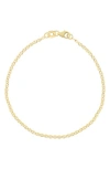Bony Levy 14k Gold Flat Link Chain Bracelet In Gold