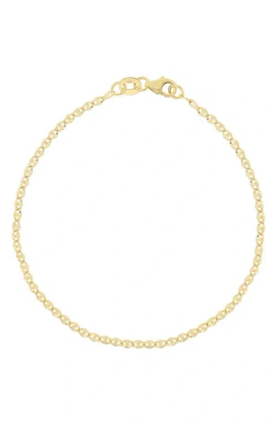 Bony Levy 14k Gold Flat Link Chain Bracelet