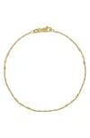 Bony Levy 14k Gold Flat Link Chain Bracelet In 14k Yellow Gold