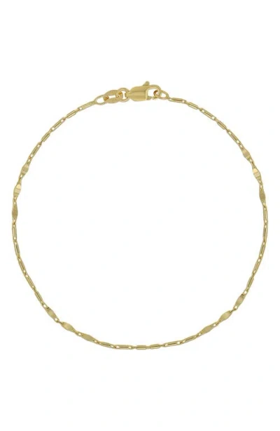 Bony Levy 14k Gold Flat Link Chain Bracelet