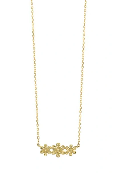Bony Levy 14k Gold Flower Bar Pendant Necklace In 14k Yellow Gold