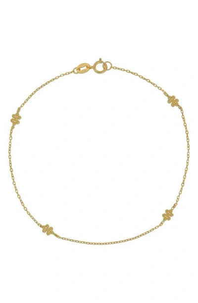 Bony Levy 14k Gold Flower Bead Station Bracelet In 14k Yellow Gold