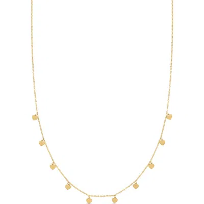 Bony Levy 14k Gold Fringe Heart Chain Necklace