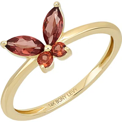 Bony Levy 14k Gold Garnet Stackable Ring In 0.57 Ctw 14kyg