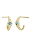 Bony Levy 14k Gold Half Hoop Earrings
