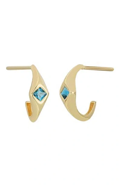 Bony Levy 14k Gold Half Hoop Earrings