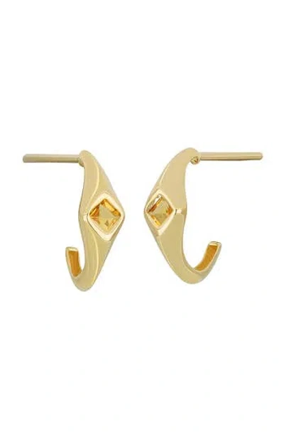 Bony Levy 14k Gold Half Hoop Earrings