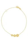 Bony Levy 14k Gold Hammered Disc Bracelet In 14k Yellow Gold