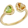 Bony Levy 14k Gold Heart Open Ring In 14k Yellow Gold