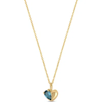 Bony Levy 14k Gold Heart Pendant Necklace In Multi