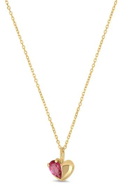 Bony Levy 14k Gold Heart Pendant Necklace In Multi