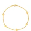 Bony Levy 14k Gold Heart Station Bracelet In 14k Yellow Gold