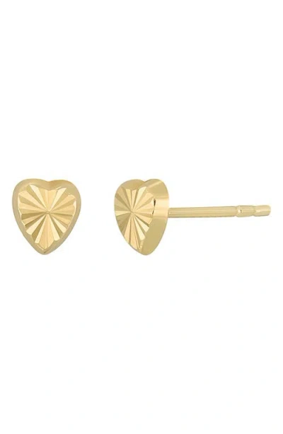 Bony Levy 14k Gold Heart Studs