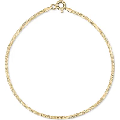 Bony Levy 14k Gold Herringbone Chain Bracelet