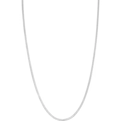 Bony Levy 14k Gold Herringbone Necklace In 14k White Gold