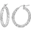 Bony Levy 14k Gold Hoop Earrings In 14k White Gold