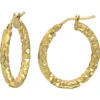 BONY LEVY BONY LEVY 14K GOLD HOOP EARRINGS