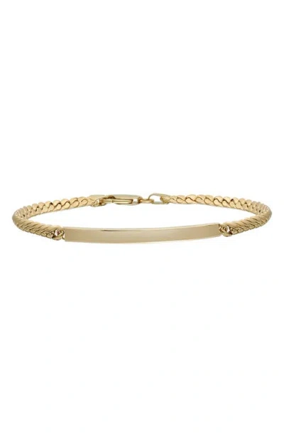 Bony Levy 14k Gold Id Bracelet In 14k Yellow Gold