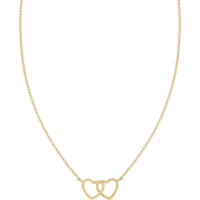 Bony Levy 14k Gold Interlocking Heart Pendant Necklace In Neutral