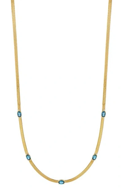Bony Levy 14k Gold Iris Trend Topaz Necklace