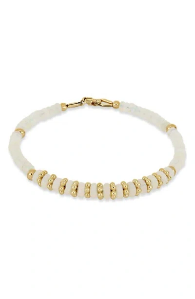 Bony Levy 14k Gold Iris White Opal Beaded Bracelet