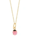 Bony Levy 14k Gold Ladybug Pendant Necklace In 14k Yellow Gold