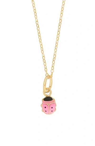 Bony Levy 14k Gold Ladybug Pendant Necklace In 14k Yellow Gold