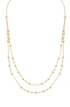 Bony Levy 14k Gold Layered Ball Bead Chain Necklace