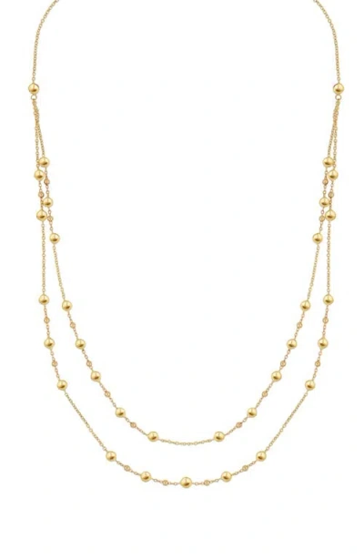 Bony Levy 14k Gold Layered Ball Bead Chain Necklace