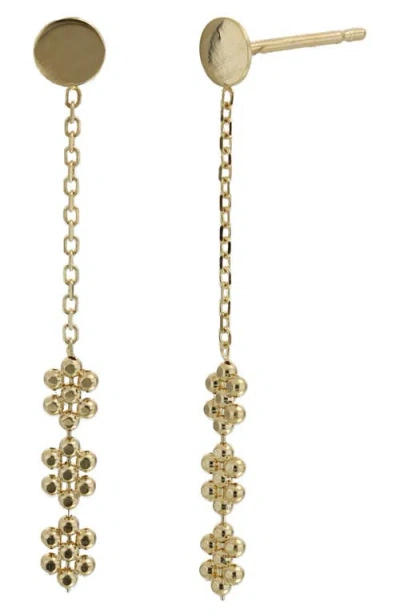 Bony Levy 14k Gold Linear Drop Earrings In 14k Yellow Gold