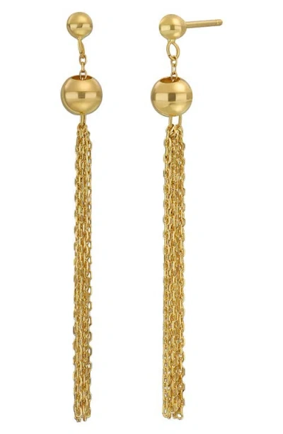 Bony Levy 14k Gold Linear Drop Earrings